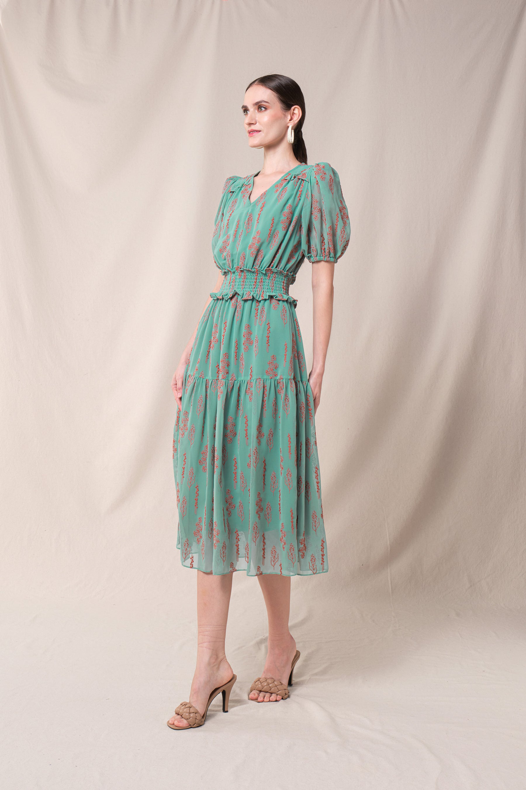 RANIA Dress in Blue Tulu