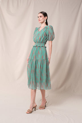 RANIA Dress in Blue Tulu