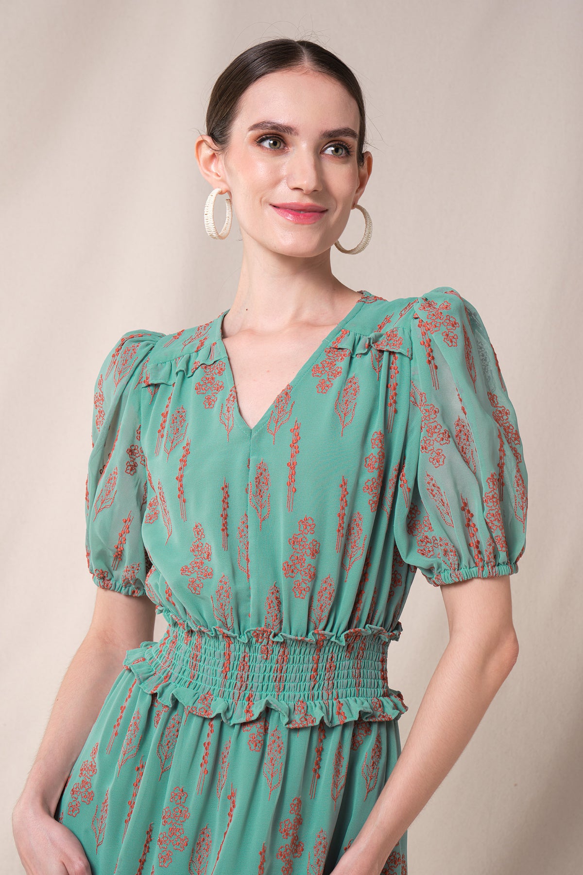 RANIA Dress in Blue Tulu