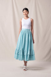 RENA Skirt in Blue Kamen