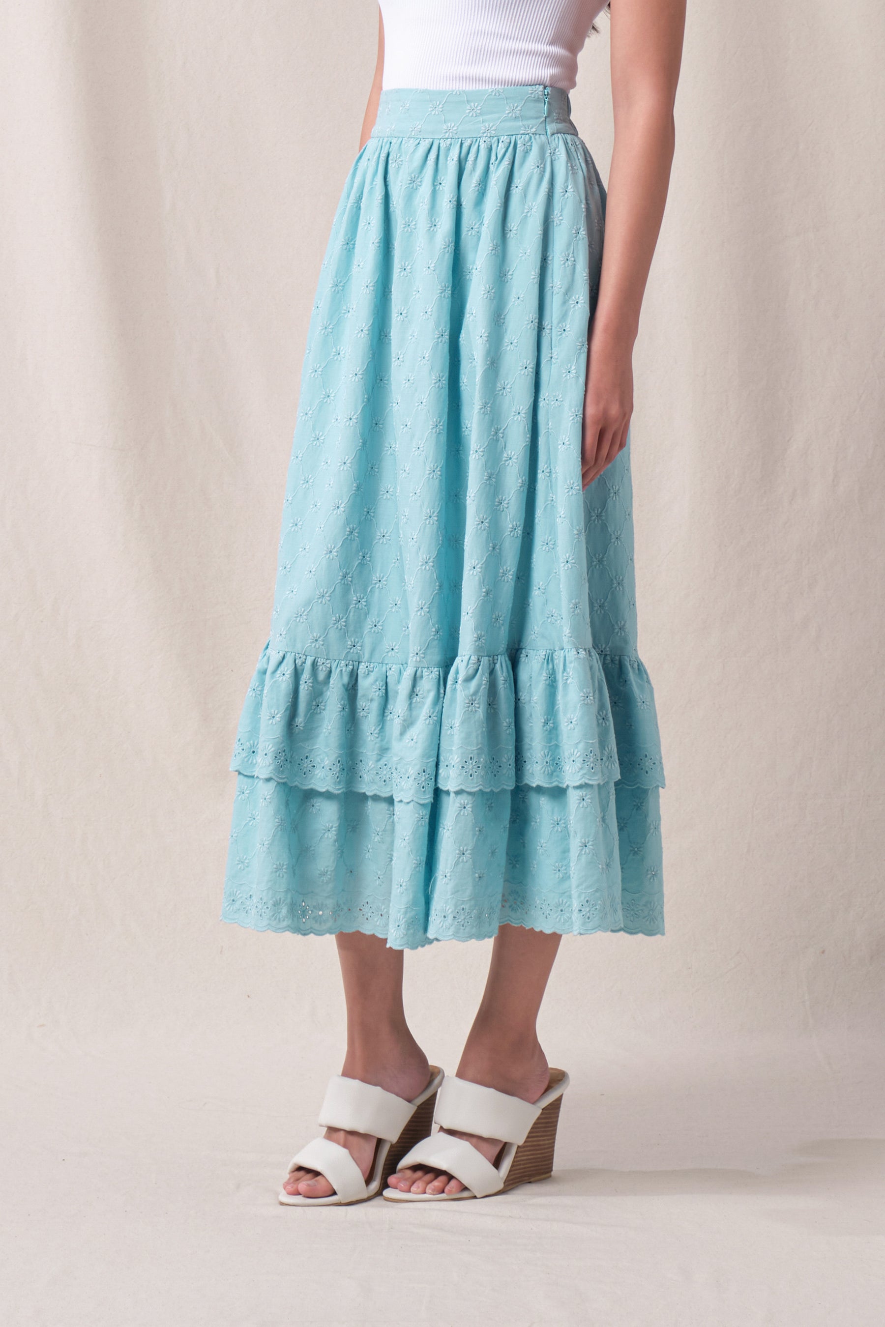 RENA Skirt in Blue Kamen