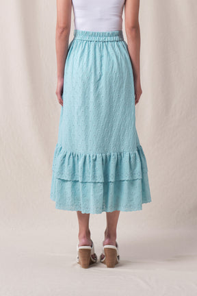 BUNDLING: Evelyn Top in Blue Kamen and Rena Skirt in Blue Kamen