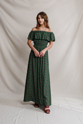 RENATA Dress in Green Kuda