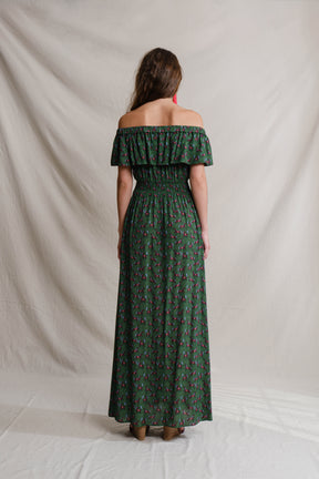 RENATA Dress in Green Kuda