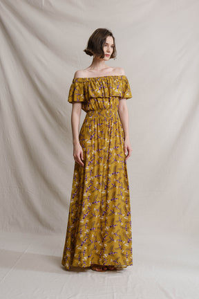 RENATA Dress in Yellow Julang