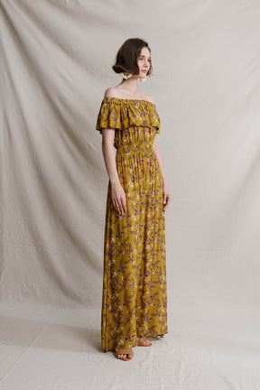 RENATA Dress in Yellow Julang