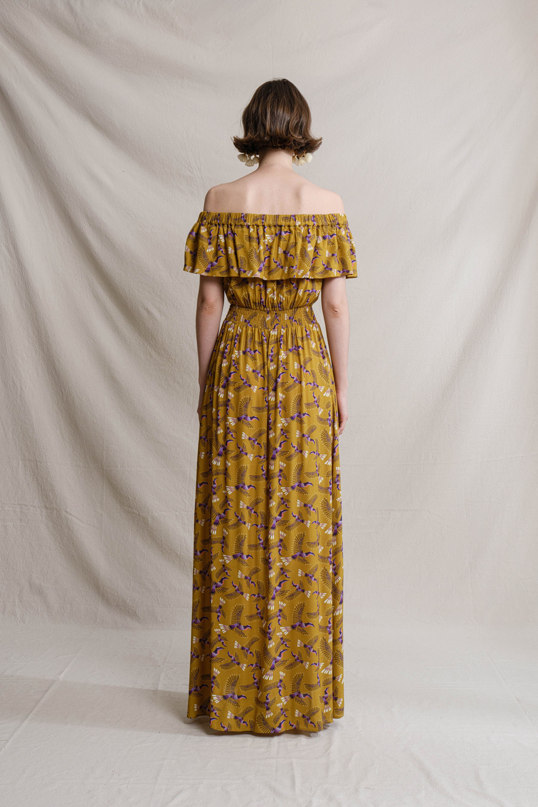 RENATA Dress in Yellow Julang