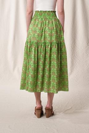 RIONA Skirt in Green Rosea