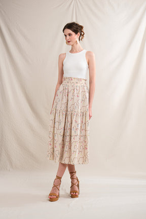 RIONA Skirt in Beige Lada