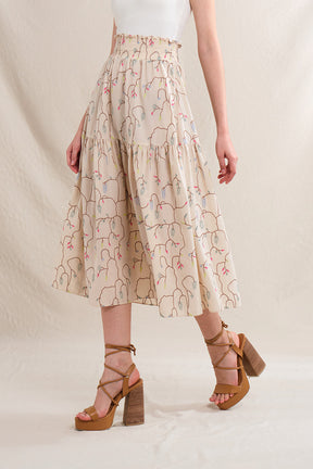 RIONA Skirt in Beige Lada