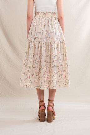 RIONA Skirt in Beige Lada