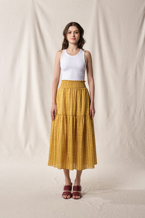 RIONA Skirt in Yellow Tebu