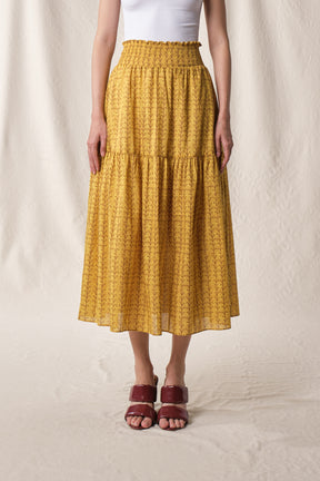 RIONA Skirt in Yellow Tebu