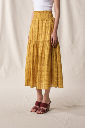 RIONA Skirt in Yellow Tebu