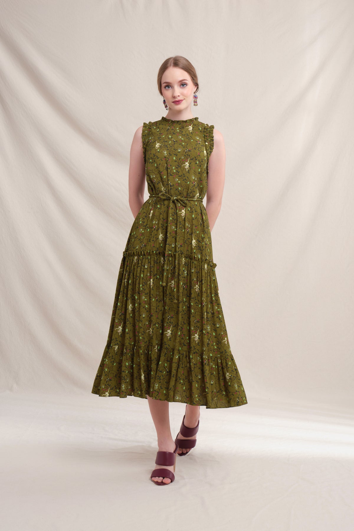 RORY Dress in Green Macca