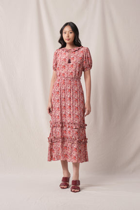 BUNDLING: Rosie Top In Manggis Pink and Taylor Skirt in Manggis Pink