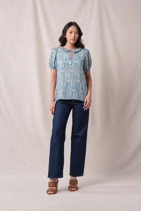 ROSIE Top in Blue Segara