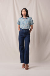 ROSIE Top in Blue Segara