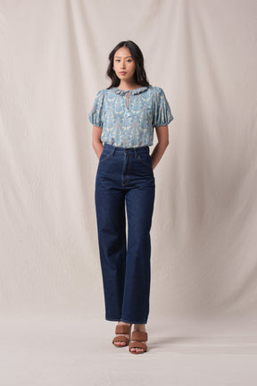 ROSIE Top in Blue Segara