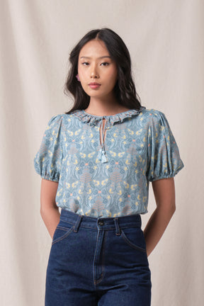 ROSIE Top in Blue Segara
