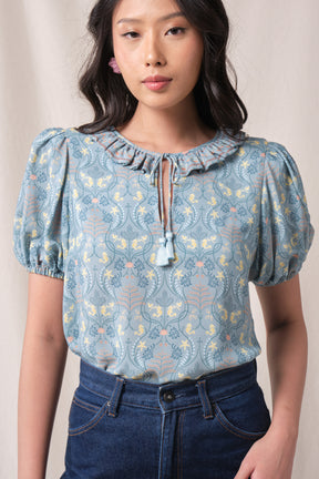 ROSIE Top in Blue Segara
