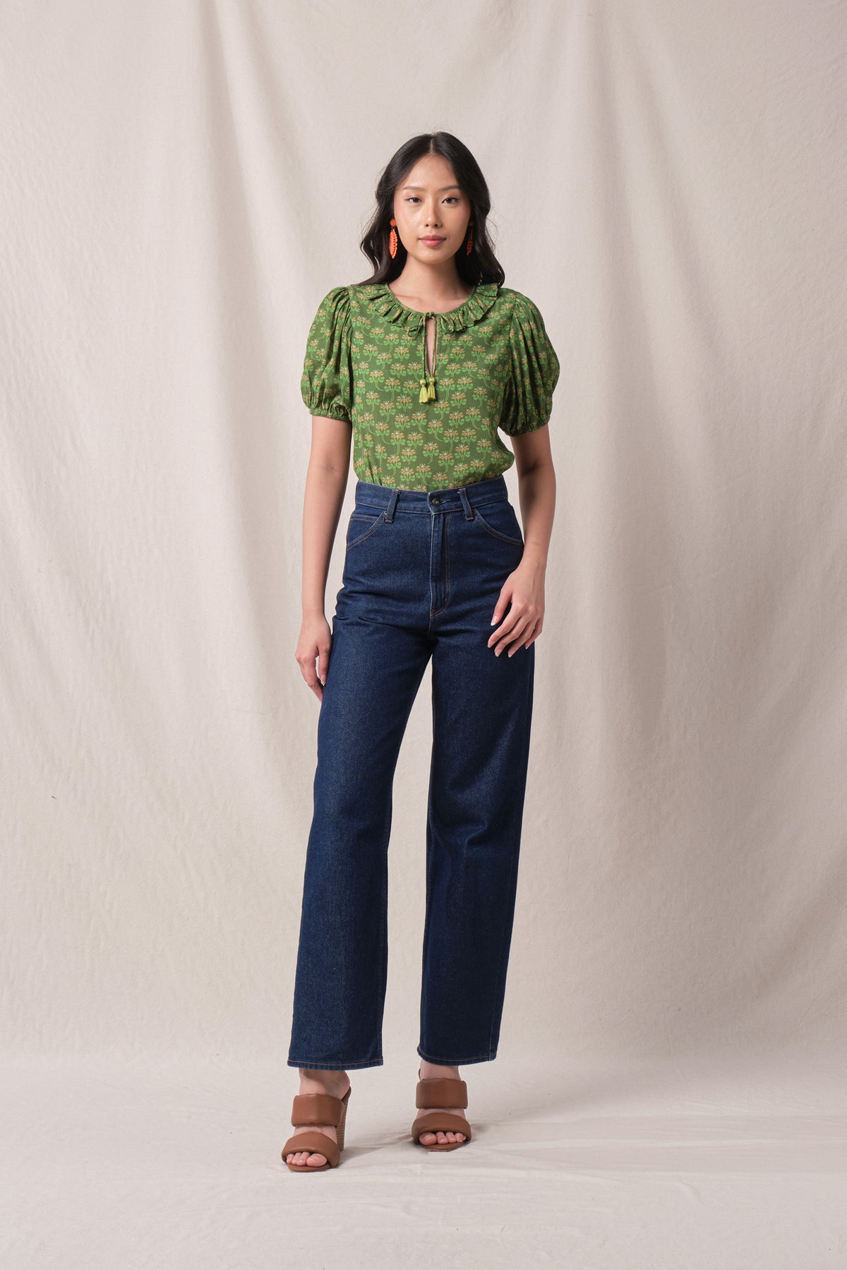 ROSIE Top in Green Melati