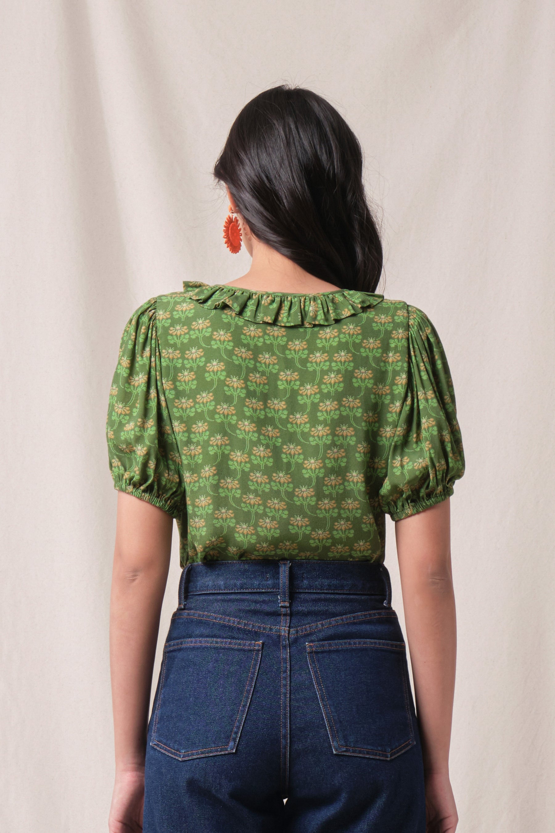 ROSIE Top in Green Melati