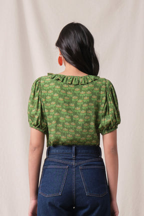 ROSIE Top in Green Melati