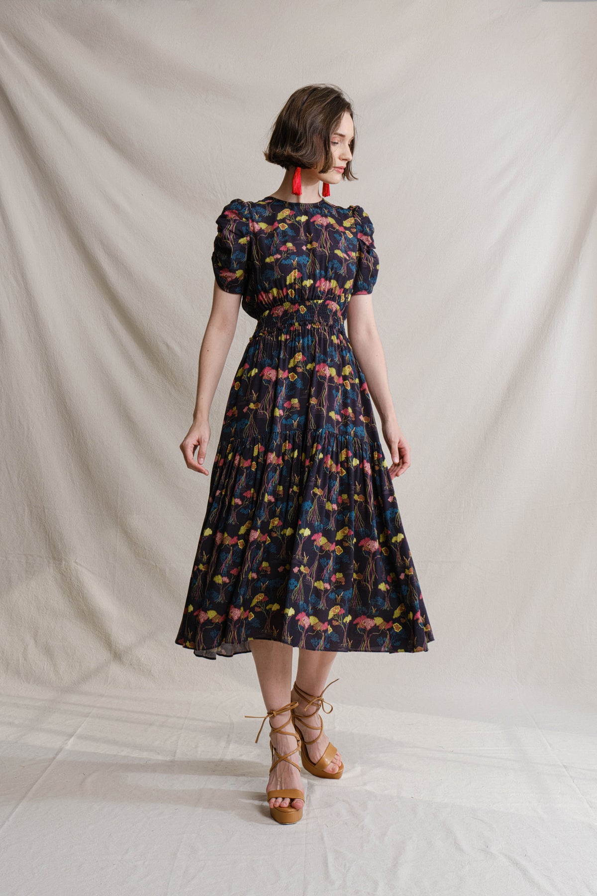 RUBY Dress in Black Mangrove