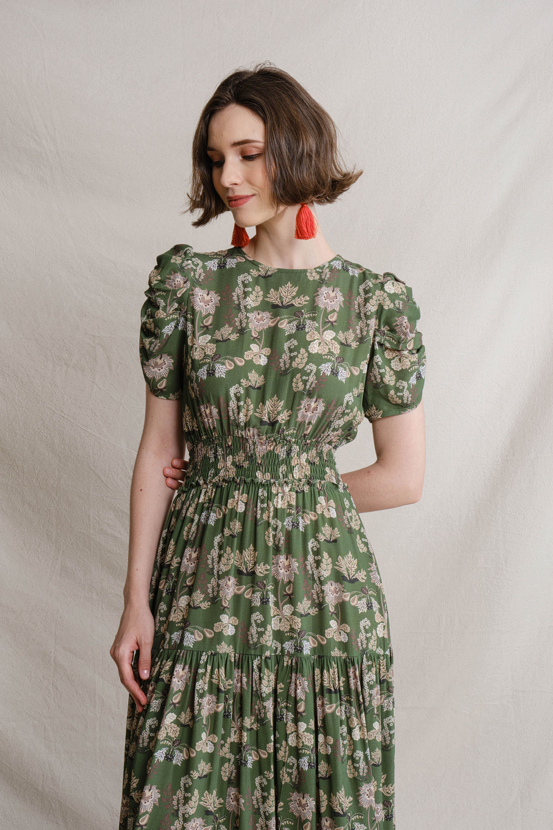 RUBY Dress in Green Pepaya