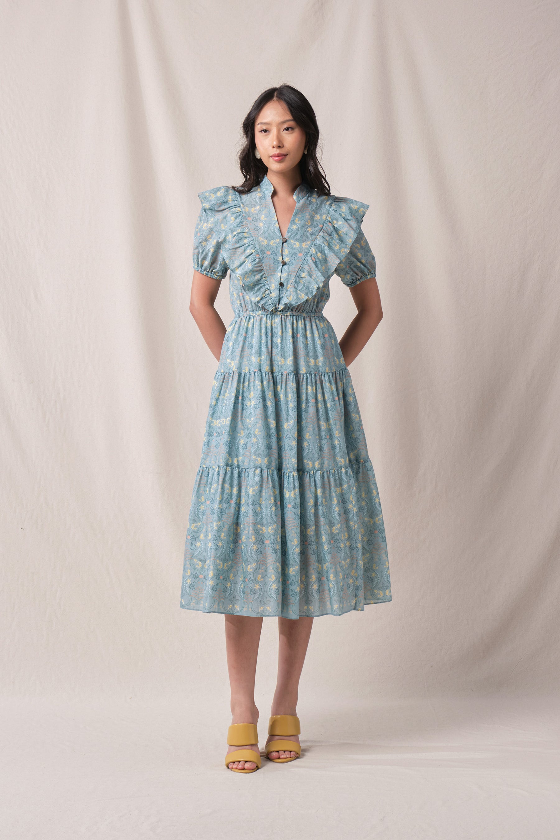 RUI Dress in Blue Segara