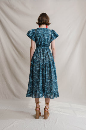 RUMI Dress in Blue Mangrove