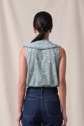BUNDLING: Sabrina Top in Blue Segara and Sandy Skirt in Blue Segara