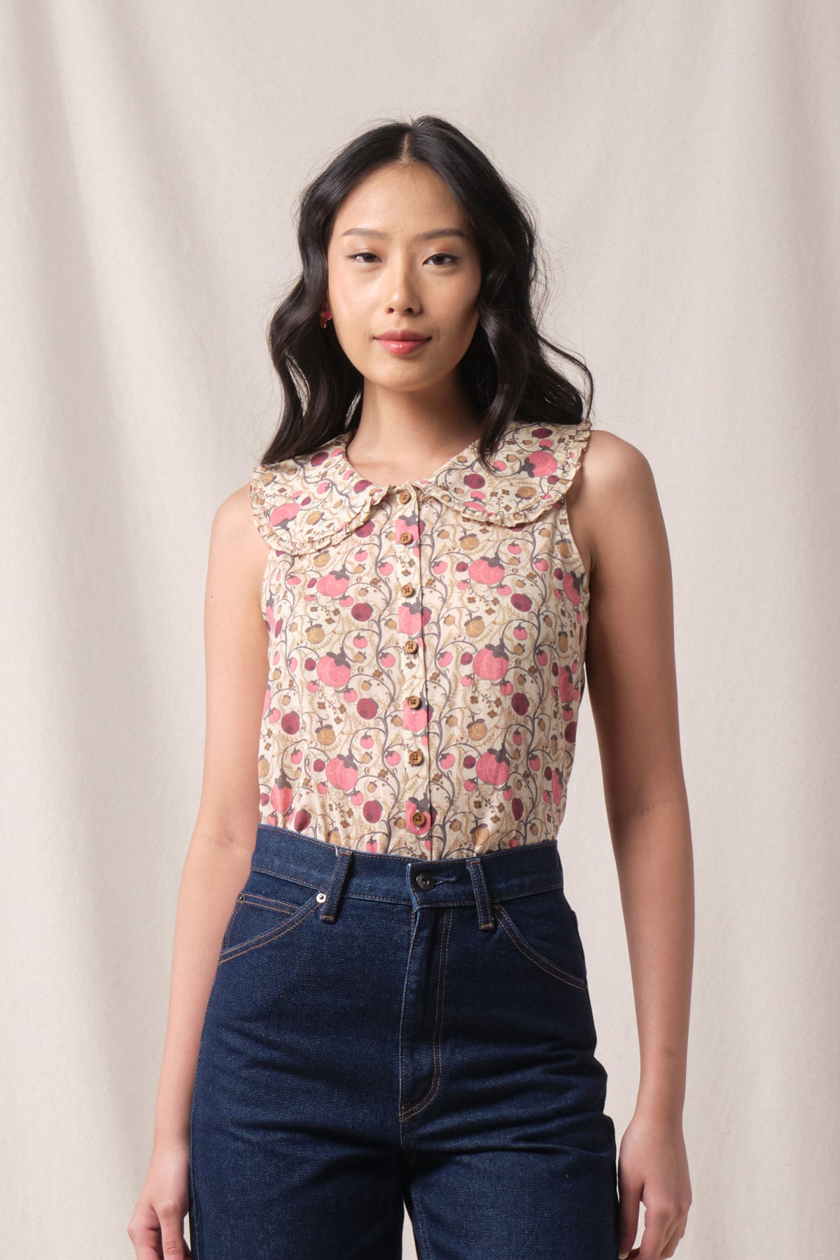 BUNDLING: Sabrina Top in Beige Manggis and Blake Skirt in Beige Manggis