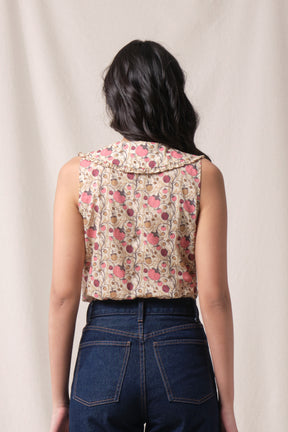 SABRINA Top in Beige Manggis