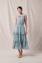 BUNDLING: Sabrina Top in Blue Segara and Sandy Skirt in Blue Segara
