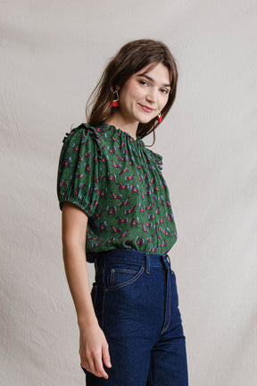 SAIA Top in Green Kuda