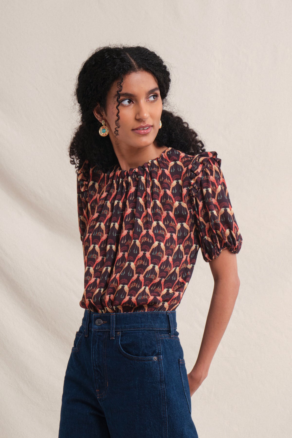 SAIA Top in Red Saeran