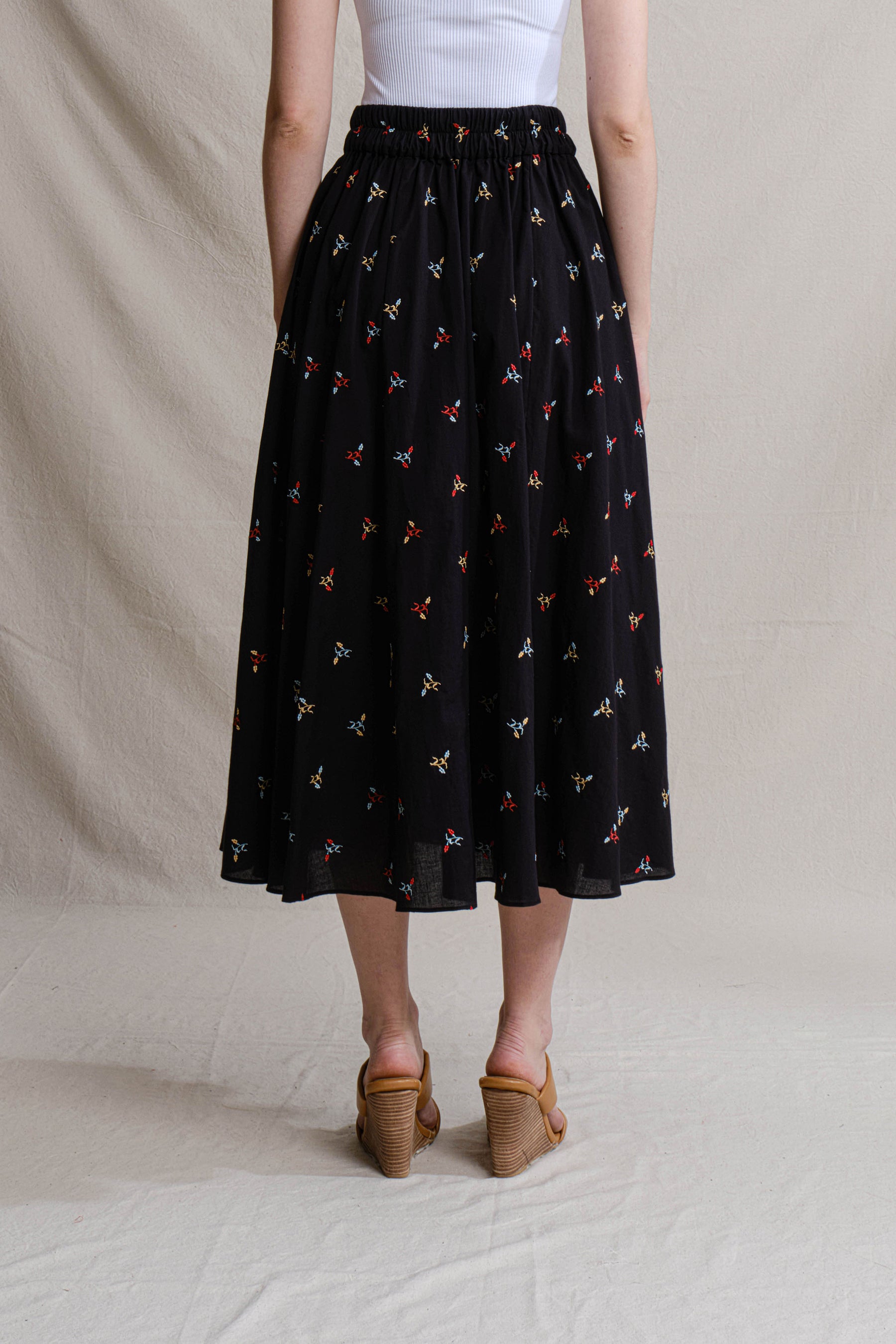 SALIMA Skirt in Black Jagung