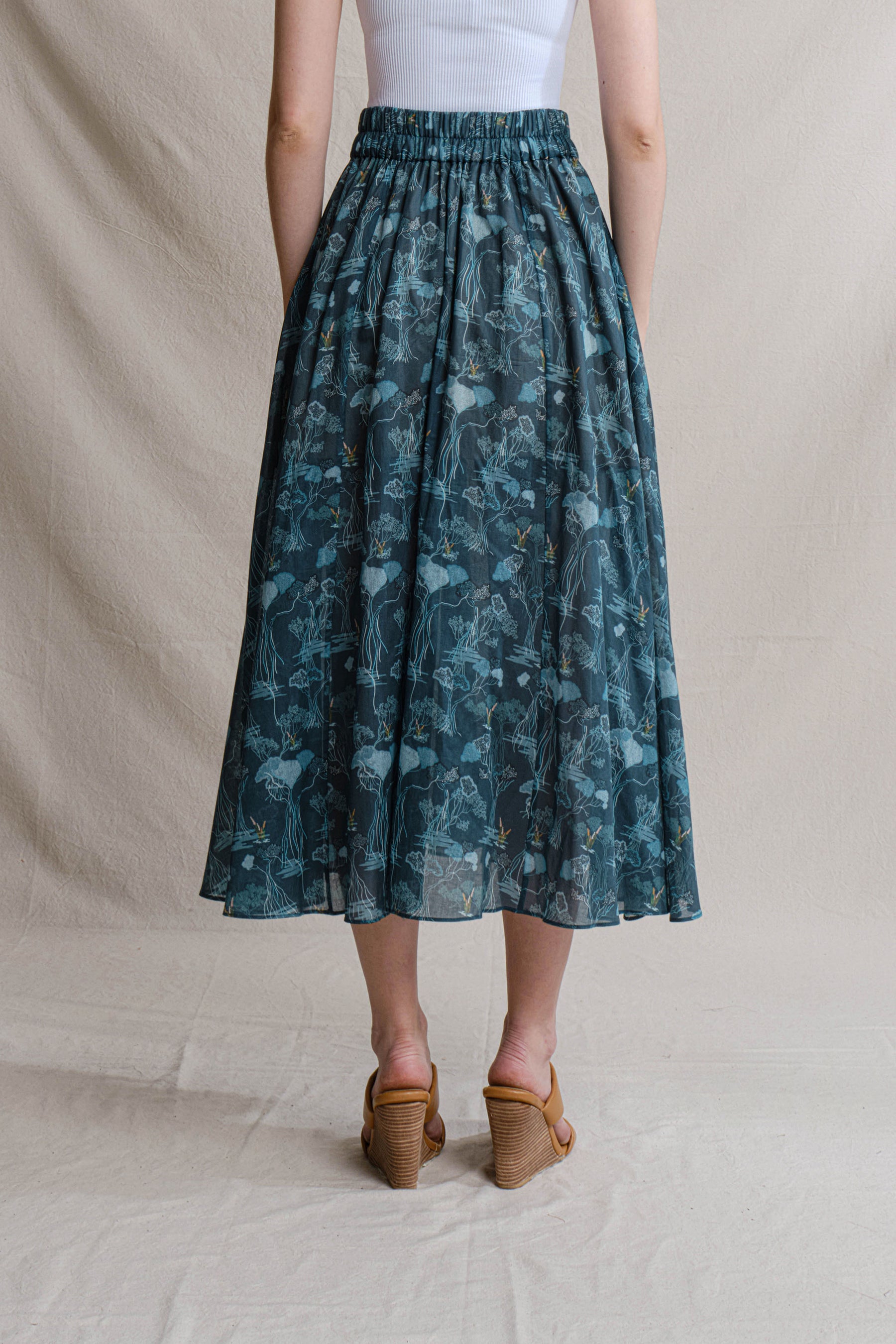 SALIMA Skirt in Blue Mangrove