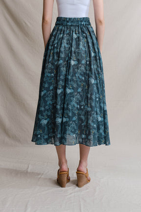 SALIMA Skirt in Blue Mangrove