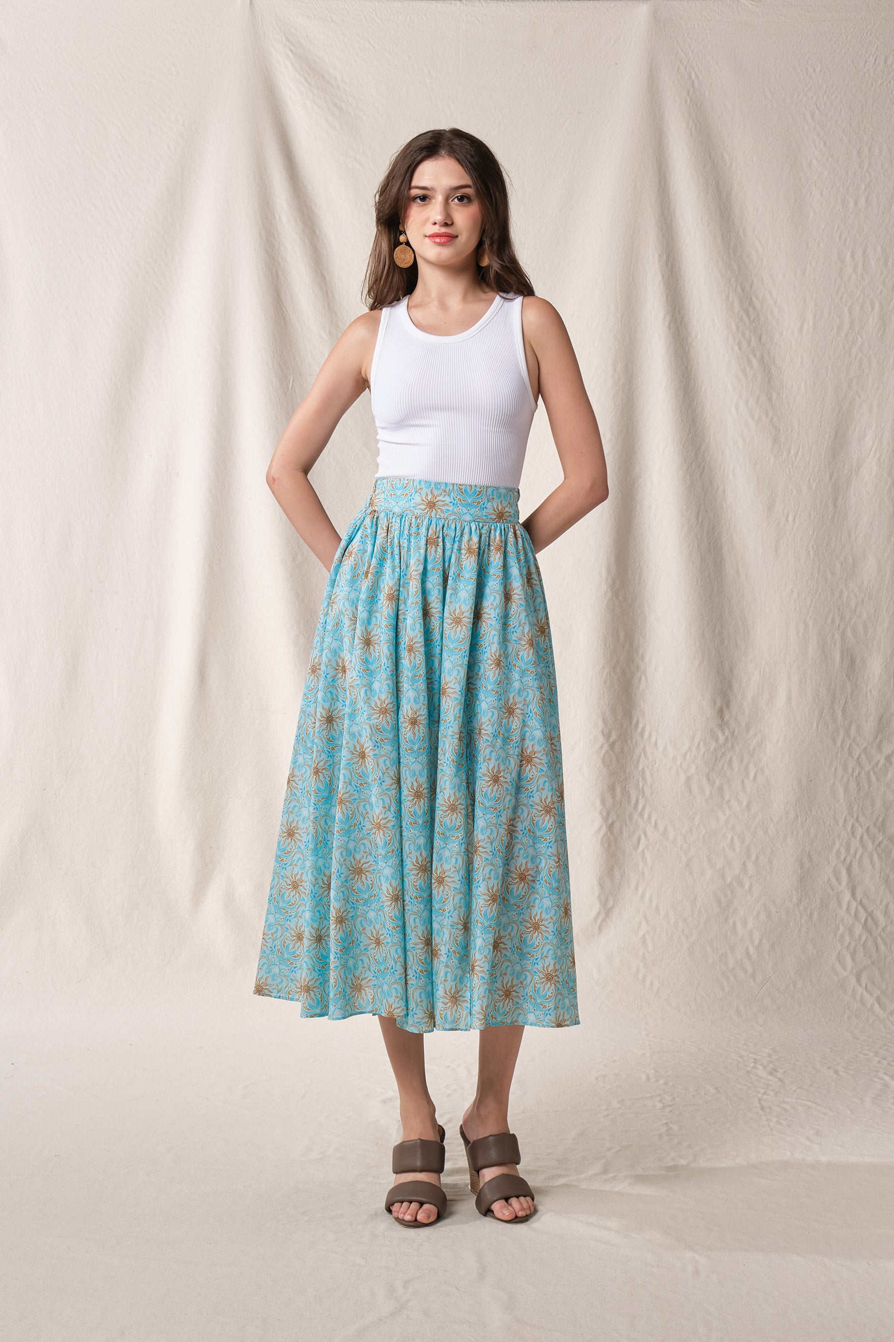 SALIMA Skirt in Blue Mentari