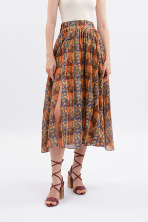 SALIMA Skirt in Orange Lipa