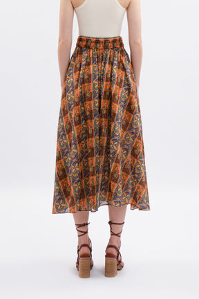 SALIMA Skirt in Orange Lipa