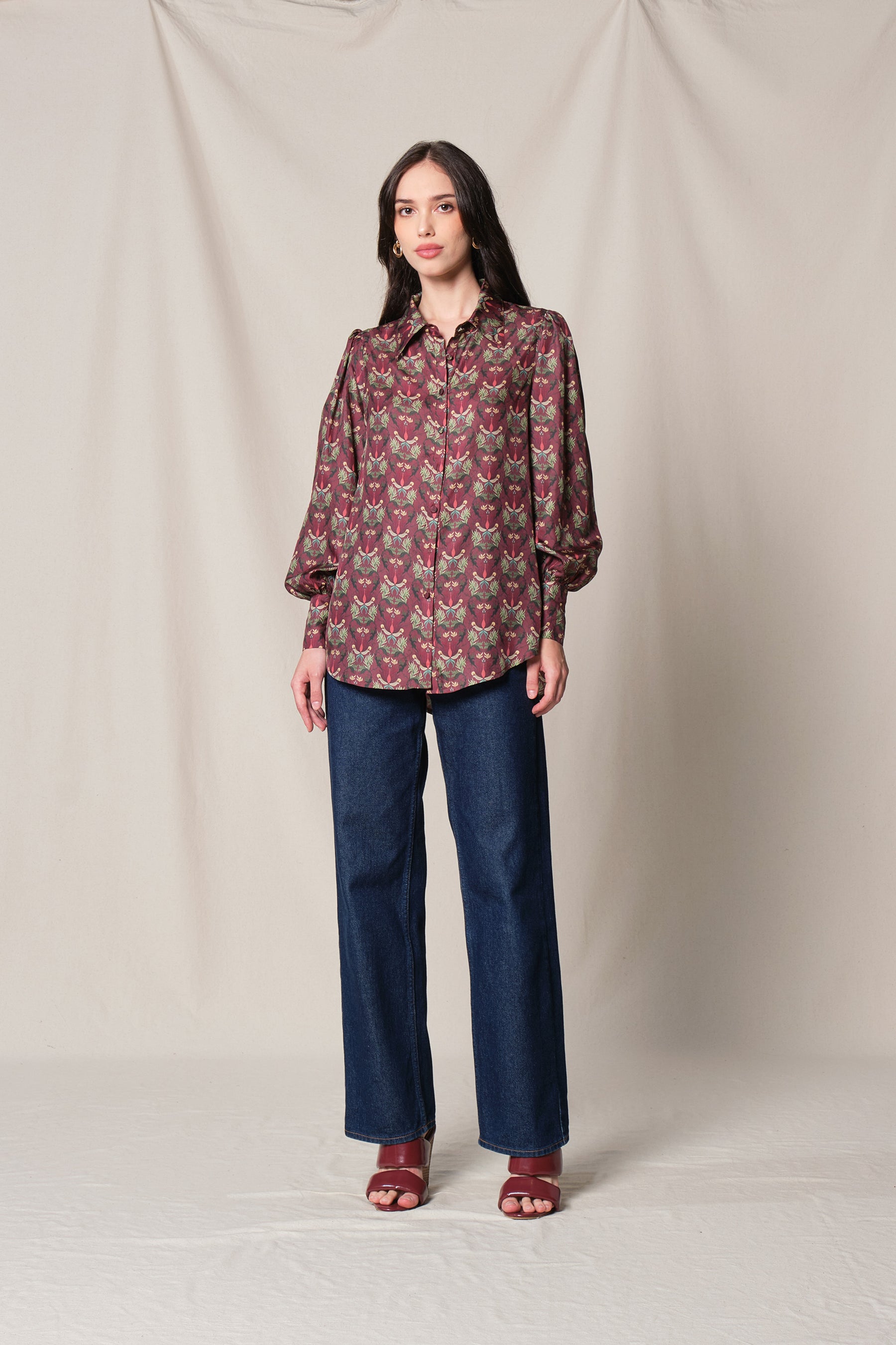 SALLY Top in Red Sumpang