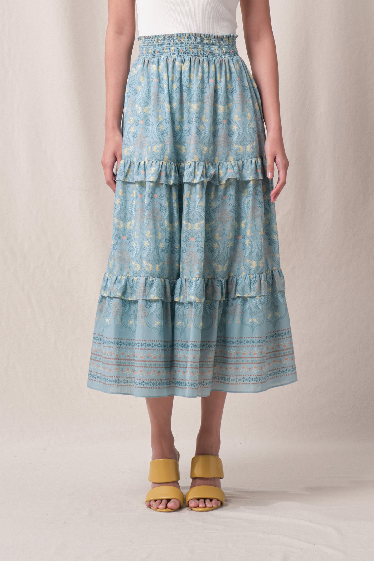 SANDY Skirt in Blue Segara