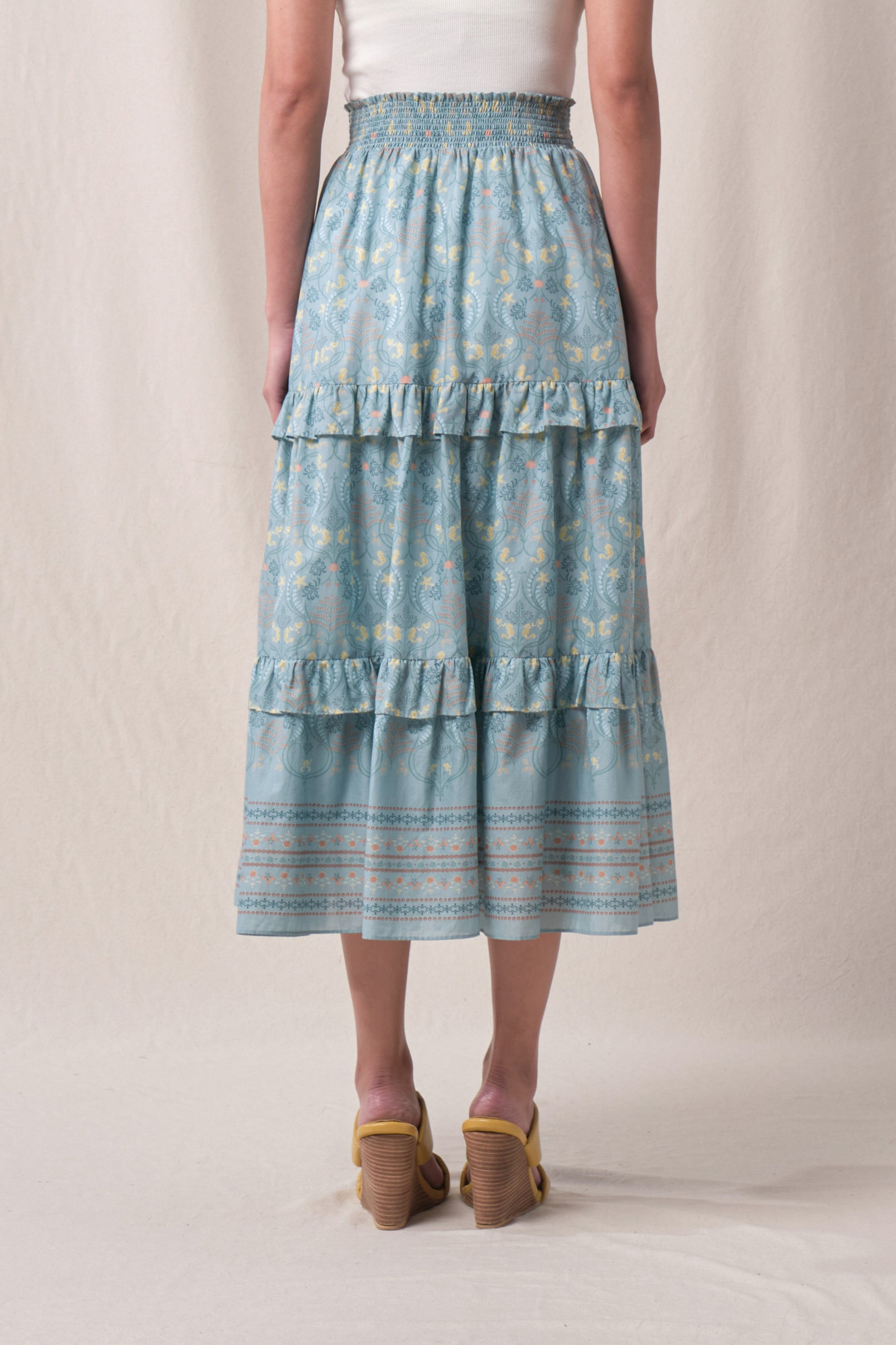 SANDY Skirt in Blue Segara