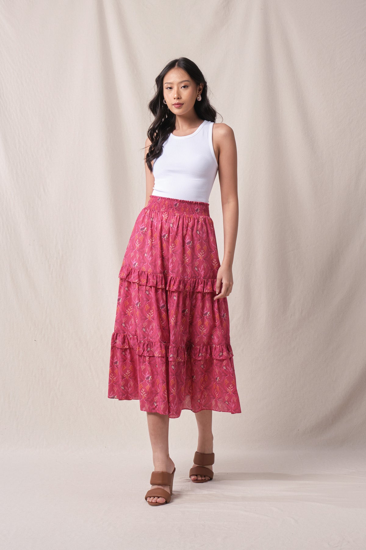 SANDY Skirt in Fuschia Penyu