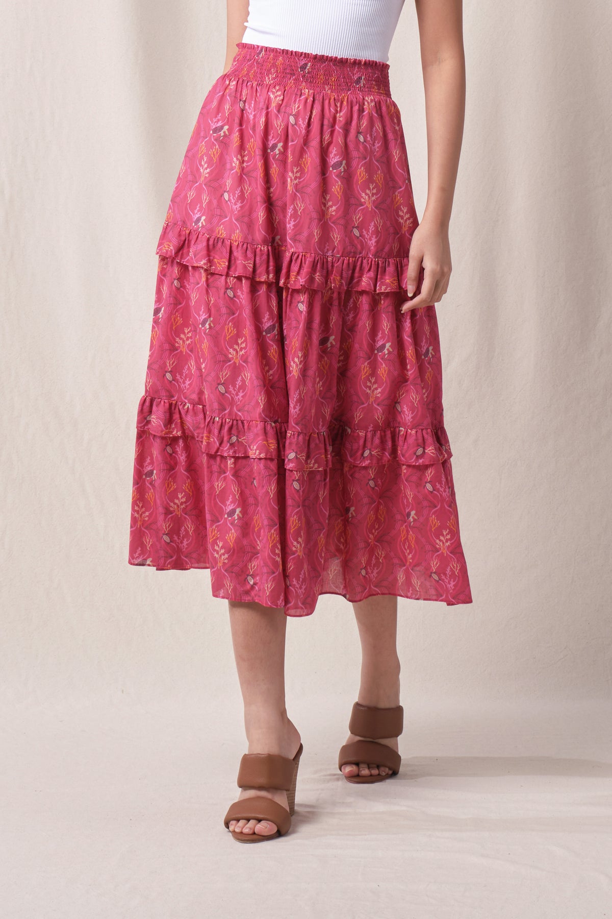 SANDY Skirt in Fuschia Penyu