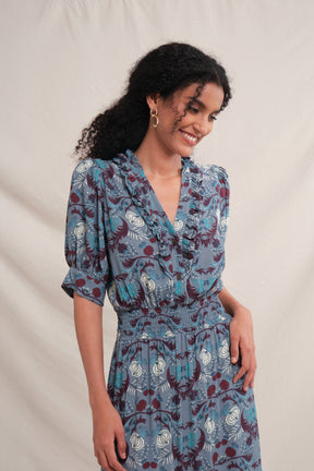 SARA Dress in Gray Delima
